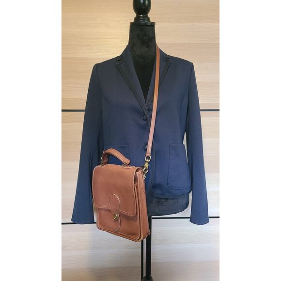 Gap The Academy Schoolboy Uniform 2 Button Blazer Womens 6 Navy Denim Edges - Picture 1 of 12